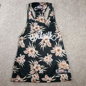 Siksilk StingerShirt All Over Hibiscus Men's Size M Workout Follow The Movement